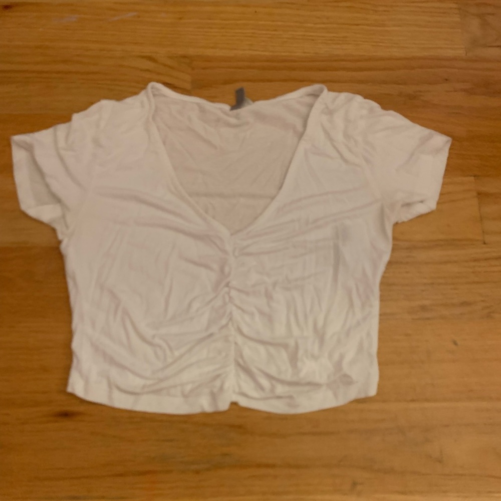 White crop top